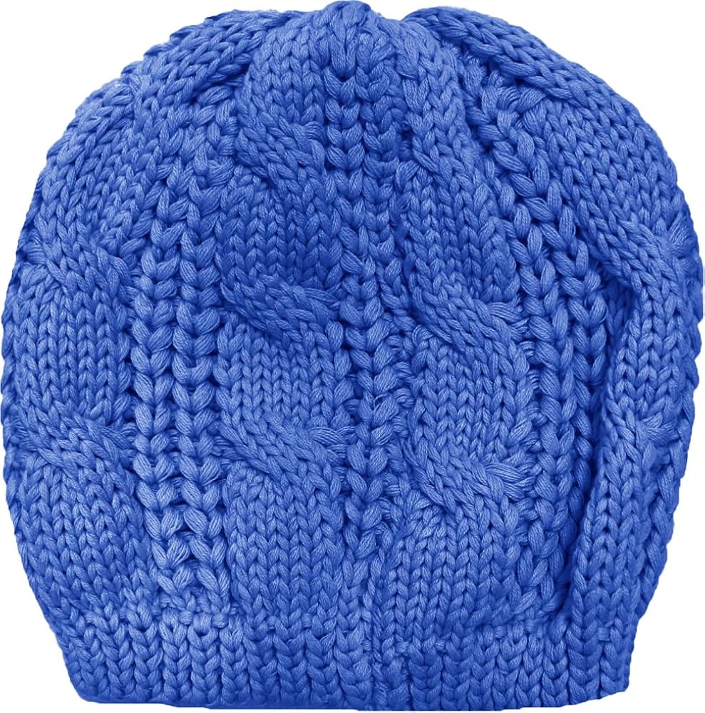 v28 Women Men Girls Boys Teens Cute Cat Ear Knit Cable Rib